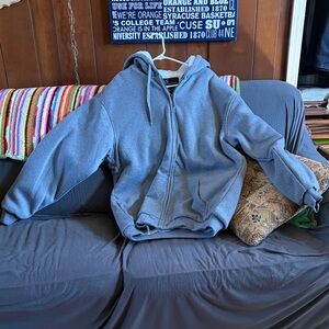 Men's Gray Zip-Up Hoodie